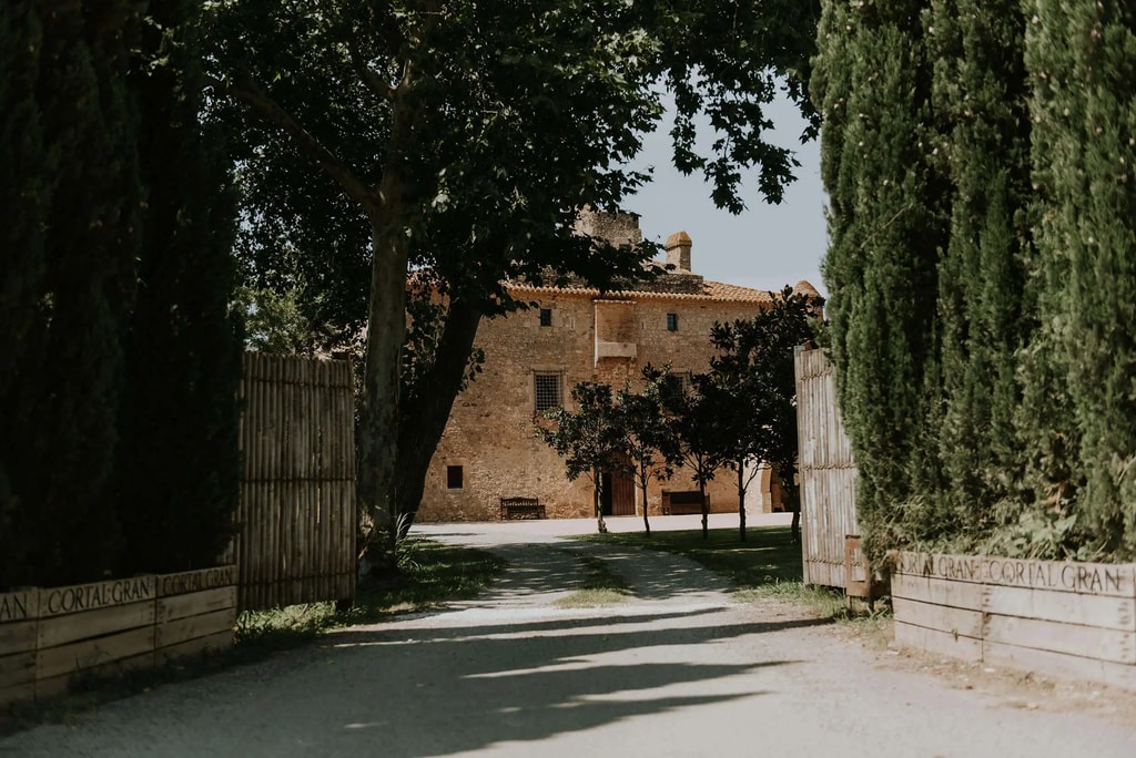 Entrance to Cortal Gran, a 15th-century castle in Sant Pere Pescador, Costa Brava